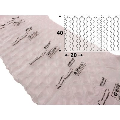Folie HDPE na vzduchové polštářky Quilt PA2, 400*200 mm, 550 m – Zboží Živě