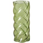 Boltze Home Skleněná váza s leskem, 30 cm, CURVO zelený – Hledejceny.cz