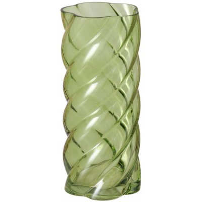 Boltze Home Skleněná váza s leskem, 30 cm, CURVO zelený – Hledejceny.cz