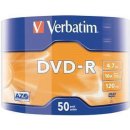 Verbatim DVD-R 4,7GB 16x, Advanced AZO, cakebox, 50ks (43548)