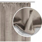 Hotový závěs Spod Igły i Nitki béžový velurový 140x300 cm – Hledejceny.cz