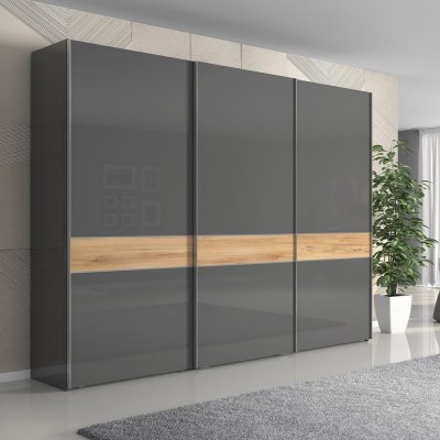 Alpi Home ONYX PK281/ON antracit lesk/ořech pacific lesk 272 cm – Zbozi.Blesk.cz