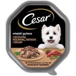 Cesar Adult v omáčce s jemným krůtím hovězím masem a bylinkami 150 g – Sleviste.cz
