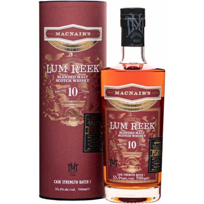 MacNair's Lum Reek Cask Strength 12y 55,4% 0,7 l (tuba) – Hledejceny.cz