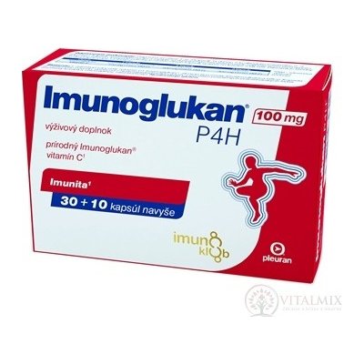 Imunoglukan P4H 100 mg inov. 2021 imunoklub 40 kapslí – Sleviste.cz