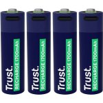 Trust USB-C Li-Ion AA 1700 mAh 4ks 25631 – Zboží Živě