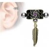 Piercing Šperky4U cartilage piercing do ucha peříčko CP1026