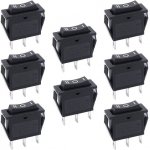 Taiss 8ks přepínačů, 3 polohy SPDT ZAP/VYP/ZAP, 3pinový mini přepínač, 220V-250VAC univerzální pro – Hledejceny.cz