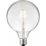 JUST LIGHT Filam. LED žárovka E27, G125, 420 lm, 2700 K, 4 W, čiré sklo – Hledejceny.cz