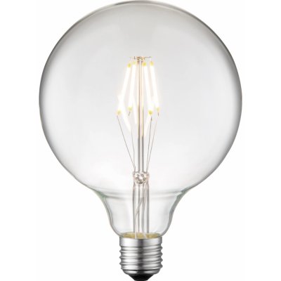 JUST LIGHT Filam. LED žárovka E27, G125, 420 lm, 2700 K, 4 W, čiré sklo – Hledejceny.cz