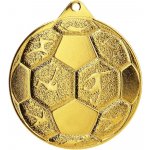 Designová kovová medaile Fotbal Zlatá 5 cm – Hledejceny.cz