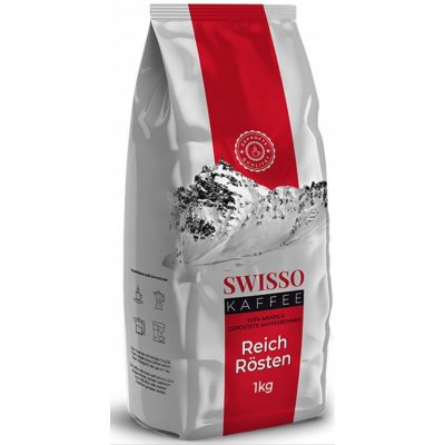 Swisso 100% arabika středně pražená zrnková 1 kg – Hledejceny.cz