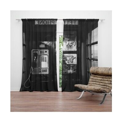 Sablio Závěs Telefonní budka: 2ks 140x250cm – Hledejceny.cz