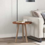 Omaxi 788634 Deska stolu Tmavě hnědá 50 x 2,5 cm (kruh) Pevné dubové dřevo – Zboží Dáma