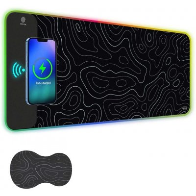 Huado RGB podložka pod myš s bezdrát nabíjením 15W Waves Huado XPRGB-90394