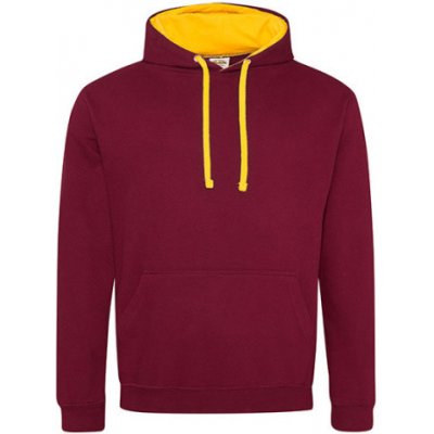 Just Hoods Unisex mikina s kapucí JH003 Burgundy