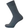 Knitva Tenké bavlněné ponožky šedá tmavá