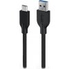 usb kabel Genius 32590007400 nabíjecí ACC-A2CC-3A, USB-A na USB-C, 3A, QC3.0, opletený, 100cm, černý