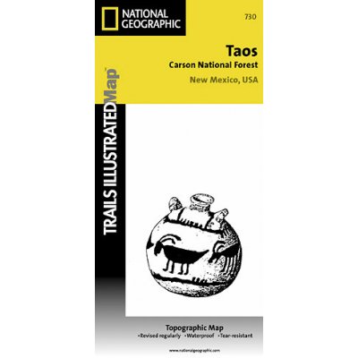 Taos Carson national forest národní park turistická mapa GPS komp. NGS – Sleviste.cz