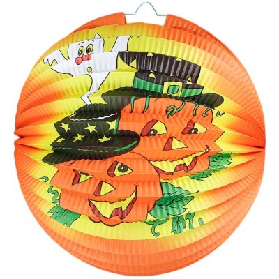 Lampion koule Halloween oranžový 25 cm – Zboží Dáma Lampion koule Halloween oranžový 25 cm – Zboží Dáma