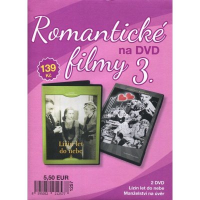 ROMANTICKÉ FILMY 3 - Digipack DVD – Hledejceny.cz