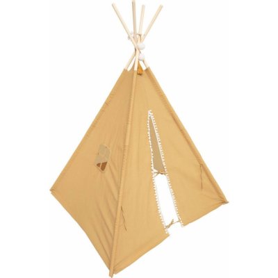Atmosphera for kids Dětský stan WAPI 120x120x160 cm barva žlutá – Zboží Dáma