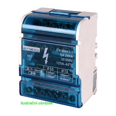 NEXT Nulová, neutrální svorkovnice krytá 2 x 7 svorek – Sleviste.cz