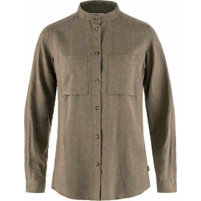 Fjällräven Övik Hemp Shirt LS W Suede Brown – Zboží Dáma