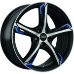 Ronal R62 7,5x17 5x100 ET42 matt black blue polished – Hledejceny.cz