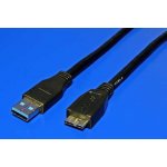 Goobay 93971 USB 3.0 USB A vidlice, USB B micro vidlice, 5m, černý – Zboží Mobilmania
