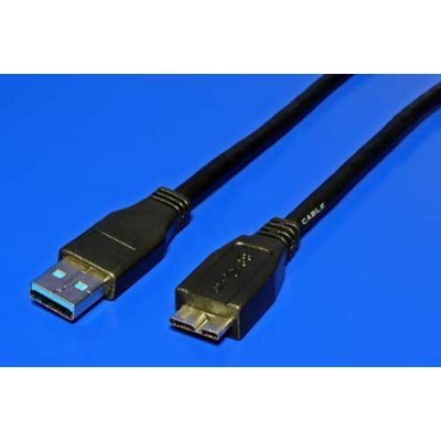 Goobay 93971 USB 3.0 USB A vidlice, USB B micro vidlice, 5m, černý – Zboží Mobilmania