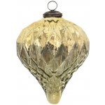 Clayre & Eef Zlatá antik skleněná vánoční ozdoba baňka L - Ø 13*15 cm – Hledejceny.cz