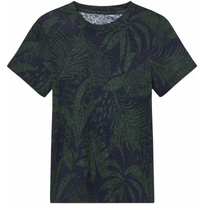 lupilu Chlapecké lněné triko navy modrá / zelená – Zboží Dáma