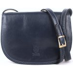 tmavěstředně velká kožená crossbody kabelka no. 49 modrá – Zbozi.Blesk.cz