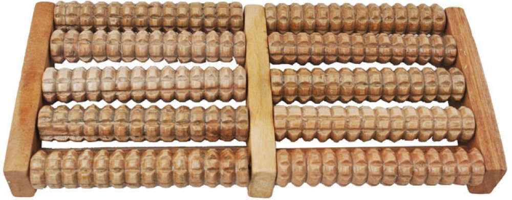 TFY RL322 masážní podložka na nohy dřevěná hnědá 27 x 11,9 x 3,2 cm |  Srovnanicen.cz