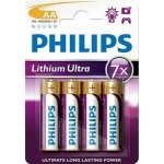 Philips Ultra Lithium AA 4ks FR6LB4A/10 – Zboží Mobilmania