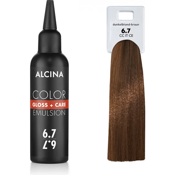 Barva na vlasy Alcina Tónovací emulze 6.7 Tmavá blond hnědá 100 ml