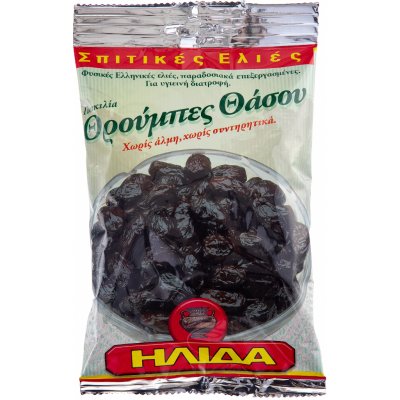 Ilida olivy černé Thassos s peckou ( sušené) 200g – Zbozi.Blesk.cz