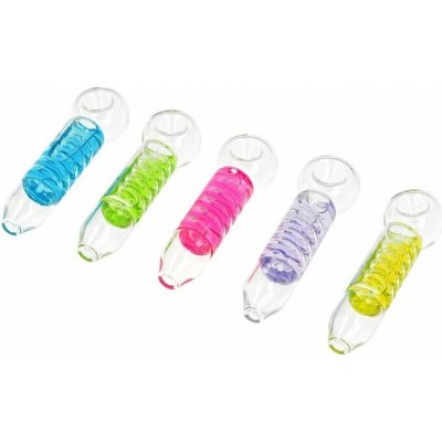 WILDFIRE Šlukovka skleněná Spiral Colored 11,5cm – Zboží Dáma