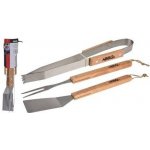 TMX Nářadí grilovací BBQ nerez, dřev.ruk., sada 3díl. – Zboží Dáma