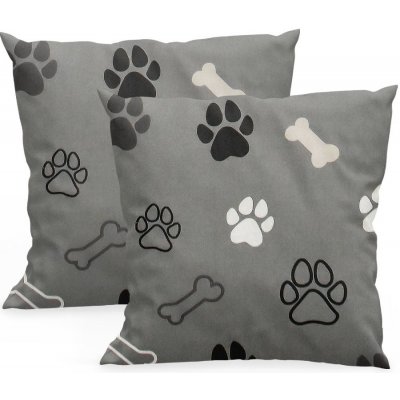 Xpose bavlna Tlapičky šedý 2ks 40 x 40 cm – Sleviste.cz