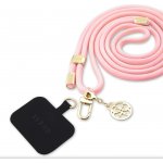 Pouzdro Guess Crossbody Popruh Cord 4G Charm zlaté/růžové – Zboží Mobilmania