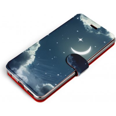 Pouzdro Mobiwear Flip Asus Zenfone 9 - V145P Noční obloha s měsícem