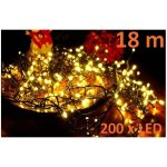 D00801 Nexos Vánoční LED osvětlení 18 m teple bílé 200 LED – Hledejceny.cz