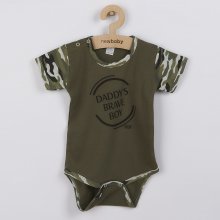 Kojenecké body s krátkým rukávem New Baby Army boy