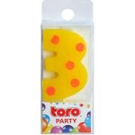 TORO Dortová číslice 3 zapichovací 4 5cm – Sleviste.cz