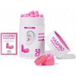 Haspro Tube50 špunty do uší, růžové 50 párů – Hledejceny.cz