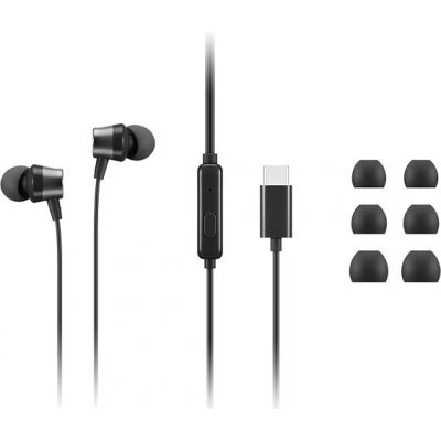 Lenovo USB-C Wired In-Ear Headphones with inline control