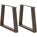 Omaxi 957246 Nohy konferenčního stolku ve tvaru V 2 ks přírodní ocel 70 x 42-43,3 cm ocel – Zboží Mobilmania