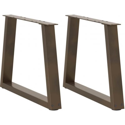 Omaxi 957246 Nohy konferenčního stolku ve tvaru V 2 ks přírodní ocel 70 x 42-43,3 cm ocel – Zboží Mobilmania